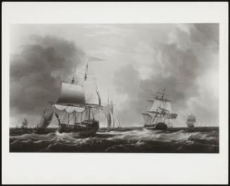 Two Men O' War In A Choppy Sea, 1770 (Two Men O' War In A Choppy Sea, The Remainder Of The Fleet Following)