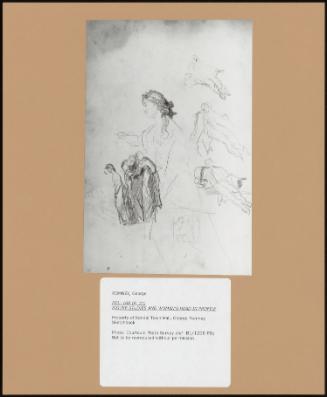 Folio 16r (P. 31) Figure Studies and Woman's Head in Profile