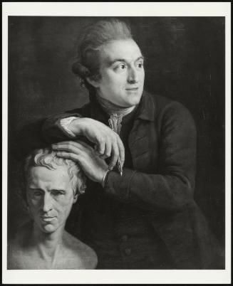 Joseph Nollekens With His Bust Of Laurence Sterne