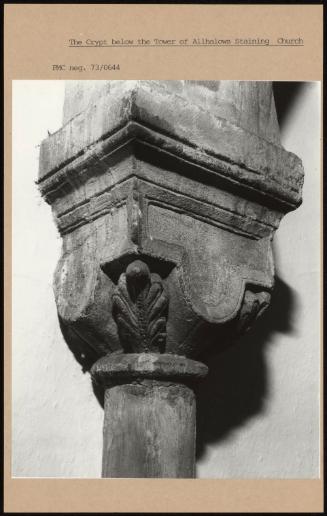 The Crypt Below The Tower Of Allhallows Staining Church