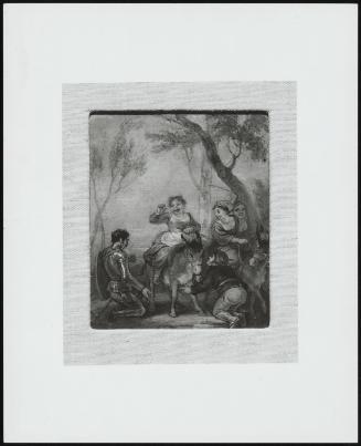 Illustration For Don Quixoto (With Figure On Donkey)