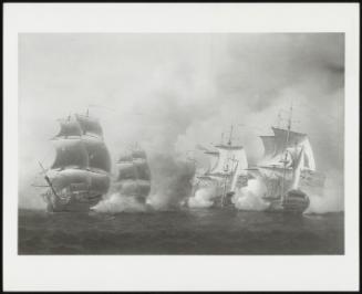 The Action Off The Cape Of Good Hope, March 9th, 1757 - One Of A Pair