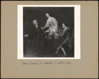 Portrait of David Garrick, Mrs. Betterton and Another Actor Etc.