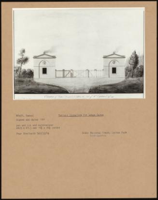 Tatton: Elevation for Lodge Gates