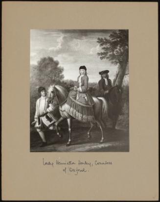 Lady Henrietta Harley, Countess Of Oxford With Her Groom And A Page