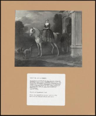 Equestrian Portrait Of Mrs Warde; Frances Bristow, Mrs (Lady) Warde (1697-1727), 5th Daughter Of Robert Bristow Of Micheldever (1662-1706) And Wife Of (Sir) John Warde Of Squerreyes, Son Of Sir John Warde Of Pontefract