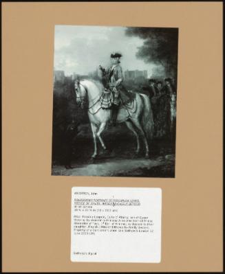 Equestrian Portrait Of Frederick Lewis, Prince Of Wales, Windsor Castle Beyond