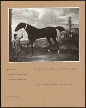 Bonny Black" by "Black Hearty" Owned by 3rd Duke of Rutland"