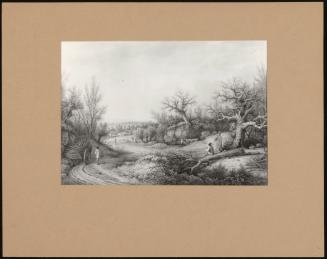 Woodsmen in Epping Forest 1827; Sketers on a Frozen Pool
