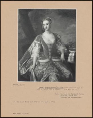 Anne, Viscountess St John (1711–1747) 1st Wife Of 2nd Vct. St. John