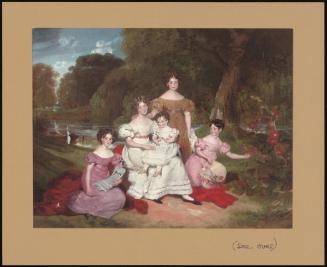 Portrait Of The Hunt Family, Seated In The Garden At Buckhurst Rectory, Near Windsor