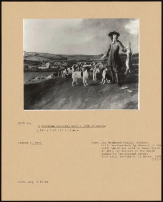 A Huntsman Coursing With A Pack Of Hounds