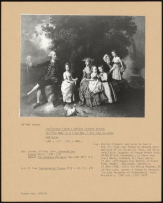 The Colmore Family: Charles Colmore Seated, His Wife Mary In A Straw Hat, Their Four Children And Nurse