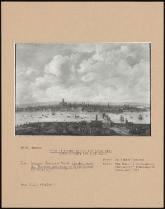 View Of London Before The Great Fire