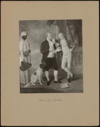 Portrait Of Claud & Boyd Alexander With Hindoo Servant And Dog