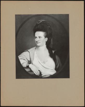 Portrait of a Lady, Bust Length, in White Dress (etc. )