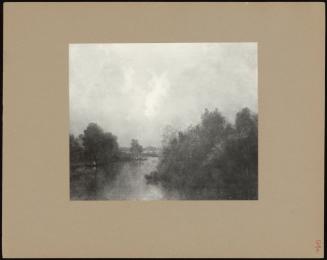 The Cloud, A River Landscape With Wooded Banks