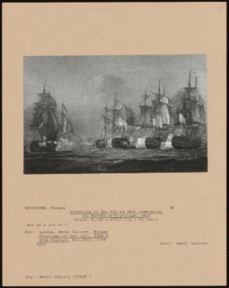 Formation of the Fleets when Commencing the Battle of Trafalgar, 1805