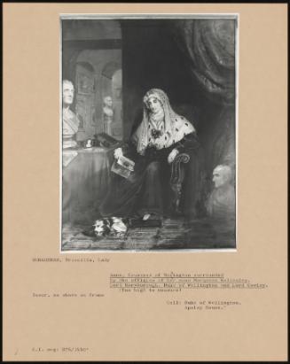 Anne, Countess of Mornington Surrounded by the Effigies of Her Sons Marquess Wellesley, Lord Maryborough, Duke of Wellington and Lord Cowley.