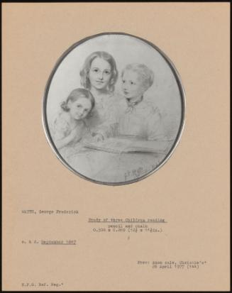 Study Of Three Children Reading