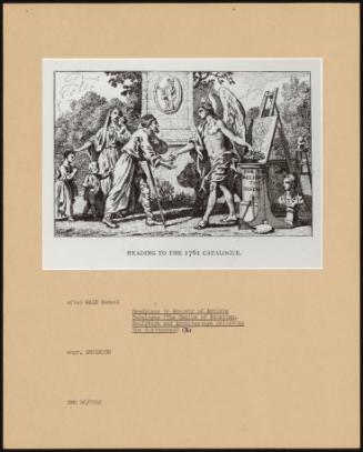 Headpiece To Society Of Artists Catalogue (The Genius Of Painting, Sculpture And Architecture Relieving The Distressed) 1761