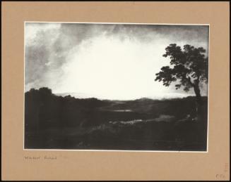 A Storm With A Man Under A Tree