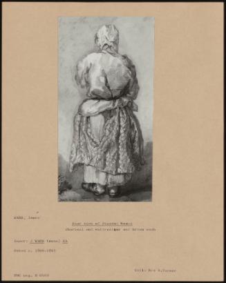 Rear View of Peasant Woman