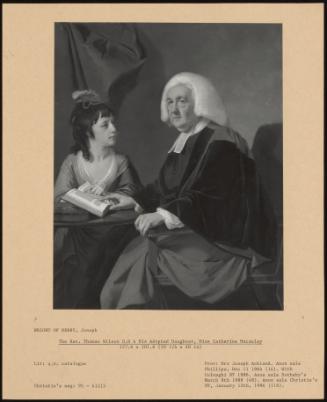 The Rev Thomas Wilson D D & His Adopted Daughter, Miss Catherine Macaulay