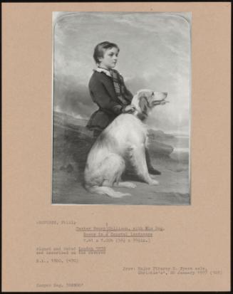 Master Henry Collison, with His Dog, Rover in a Coastal Landscape