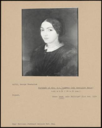 Portrait Of Mrs. E.C. Ionides (née Chariclea Xenos)