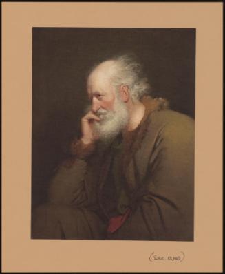 Study Of An Old Man In A Brown Fur - Lined Coat