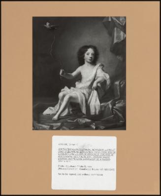 Portrait Of Charles Lennox, Ne Fitzroy, Later 1st Duke Of Richmond And Lennox (1672-1723), Son Of Charles II and Louise De Keroualle, Duchess Of Portsmouth; As A Young Boy Wearing White Drapery And Holding A Parakeet On A Thread