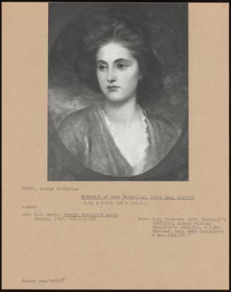 Portrait Of Emma Brandling, Later Lady Lilford
