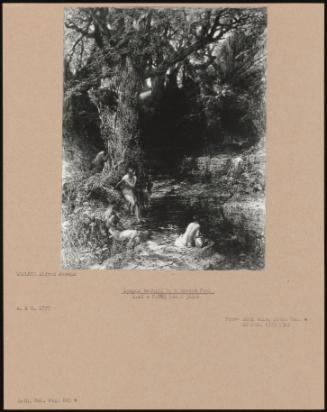 Nymphs Bathing By A Wooded Pool