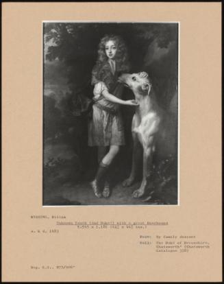 Unknown Youth (2nd Duke ) With A Great Boarhound