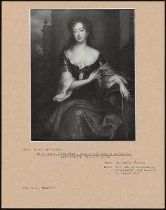 Mary Butler (1646-1710), Wife Of 1st Duke Of Devonshire