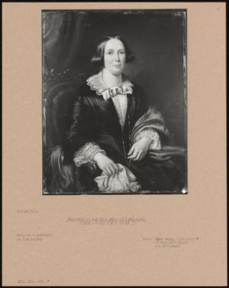 Portrait Of Amy Bate,Wife Of H.M.Lefrot