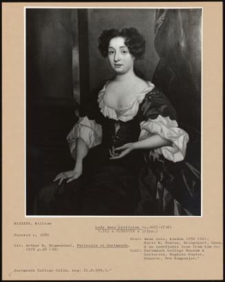 Lady Anne Lyttleton (ca. 1657-1718)