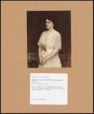 Portrait Of Miss Claire Kenworthy, In A White Dress