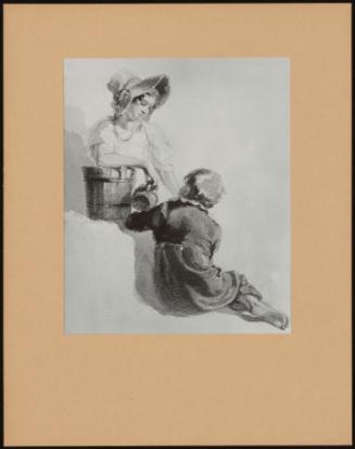 Girl and Boy with a Bucket