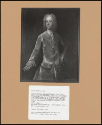 Portrait of Sir Edward Stanley, 5th Bt and Later 11th Earl of Derby (1689-1776), Son of Sir Thomas Stanley, 4th Bt of Bickerstaffe (1670-1714) (Descended From George, Lord Strange, Son of the 1st Earl of Derby); Wearing a Red Coat