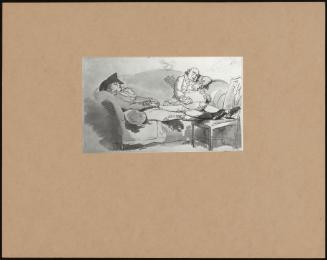 Two Men Asleep On A Sofa