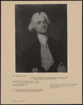 John Fawcett (1768-1837) as Caleb Quotem in "The Review'"