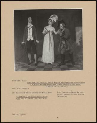 Scene From 'the Mayor of Garratt: William Dowton (Right)As Major Sturgeon, S. T. Russell as Jerry Sneak and Mrs. (Sarah) Harlowe as Mrs. Sneak
