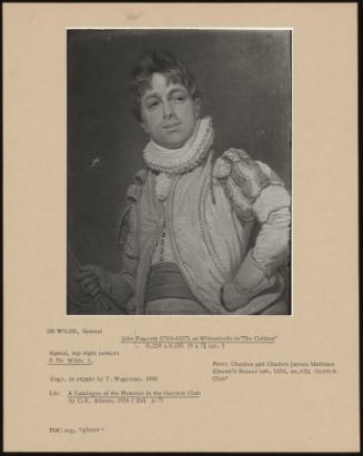 John Fawcett (1768-1837) as Whimsiculo in "The Cabinet"