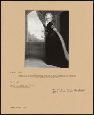 Portrait of Elizabeth Farren as Penelope in David Garricks's the Gamesters