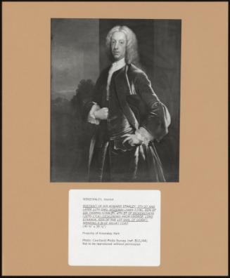 Portrait of Sir Edward Stanley, 5th Bt and Later 11th Earl of Derby (1689-1776), Son of Sir Thomas Stanley, 4th Bt of Bickerstaffe (1670-1714) (Descended From George, Lord Strange, Son of the 1st Earl of Derby); Wearing a Blue Velvet Coat
