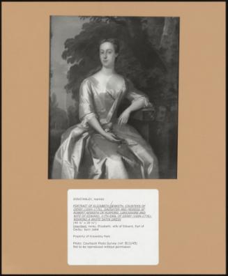 Portrait of Elizabeth Hesketh, Countess of Derby (1694-1776), Daughter and Heiress of Robert Hesketh of Rufford, Lancashire and Wife of Edward, 11th Earl of Derby (1689-1776); Wearing a White Satin Dress