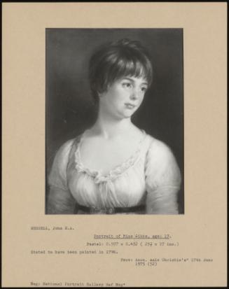 Portrait of Miss Gibbs, Aged 17.