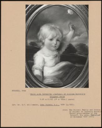 Child with Butterfly - Portrait of William Russell's Youngest Child